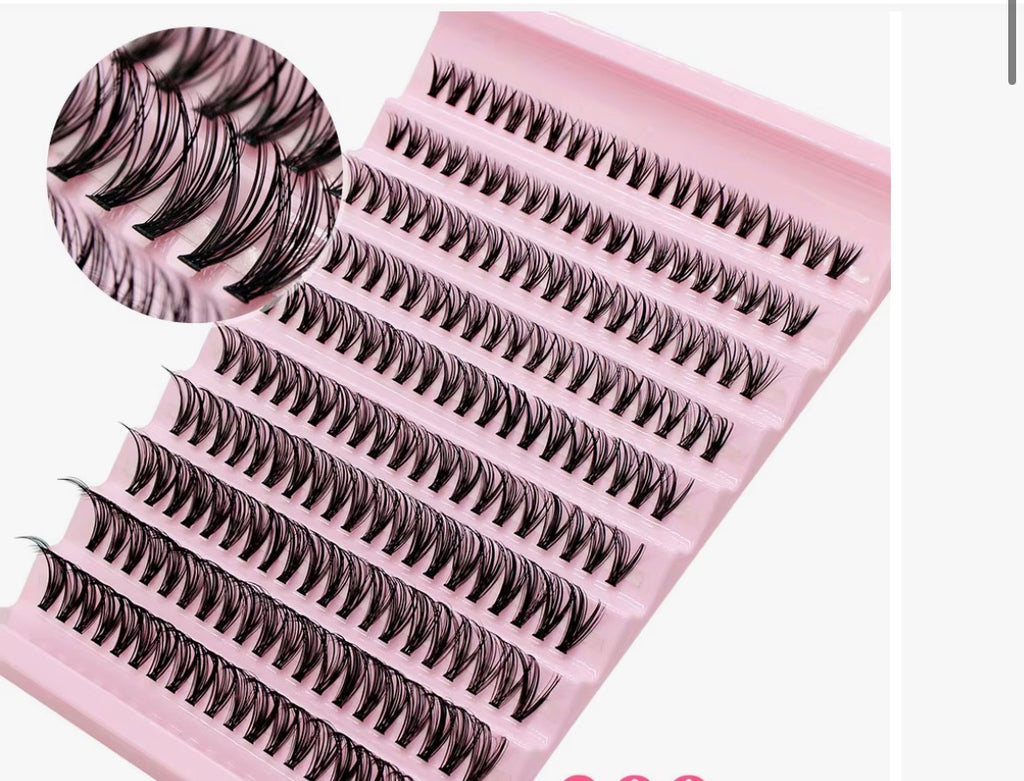Big Capacity Super Bunch DIY Cluster Lashes 8-16mm Mix Charm Style Eyelashes Extension False Eyelash Makeup Tool Russian Volume