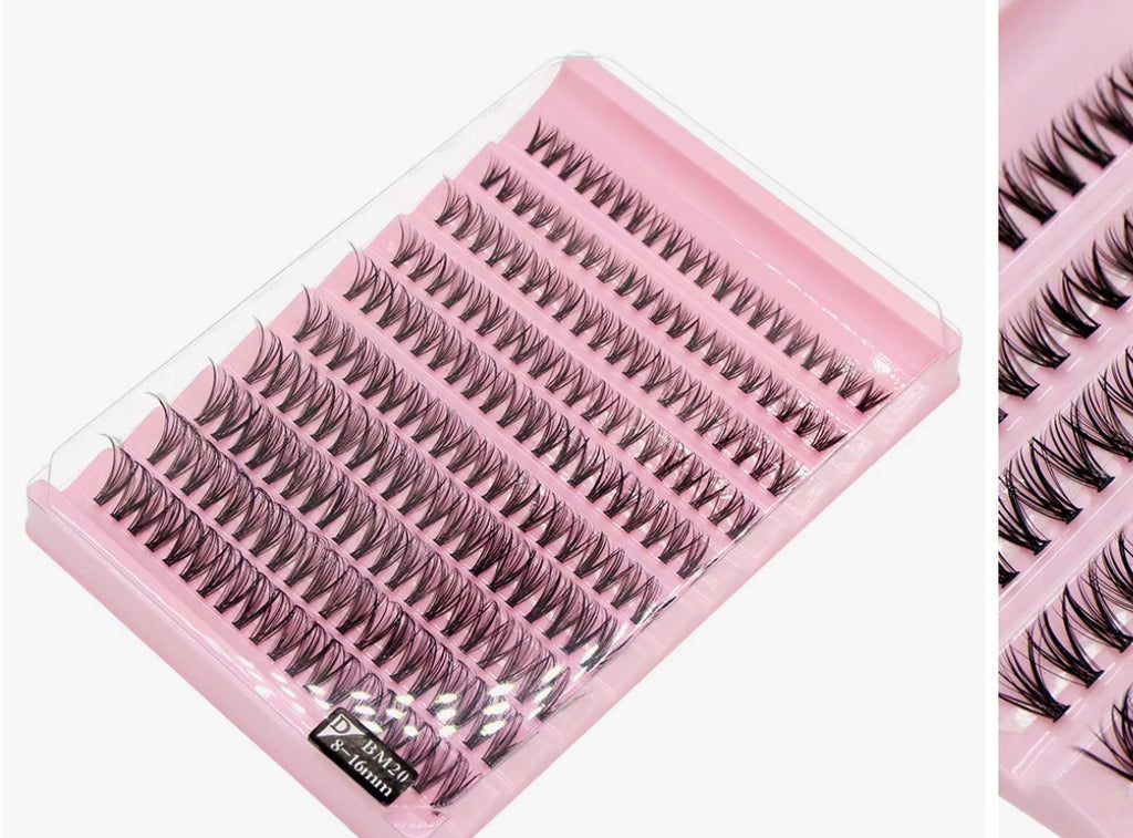 Big Capacity Super Bunch DIY Cluster Lashes 8-16mm Mix Charm Style Eyelashes Extension False Eyelash Makeup Tool Russian Volume