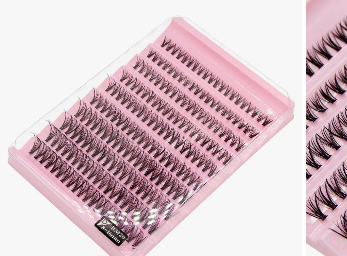 Big Capacity Super Bunch DIY Cluster Lashes 8-16mm Mix Charm Style Eyelashes Extension False Eyelash Makeup Tool Russian Volume