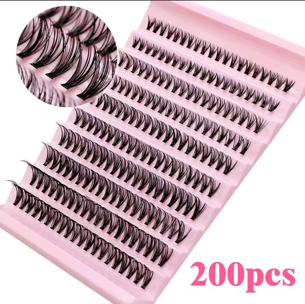 Big Capacity Super Bunch DIY Cluster Lashes 8-16mm Mix Charm Style Eyelashes Extension False Eyelash Makeup Tool Russian Volume