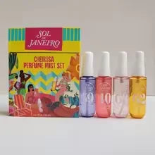 Brazilian Inspired Summer Scent Perfume Set 5 Piece Gift Set Tropical Beach Vacation Long Lasting Body Mist & Oil Mist