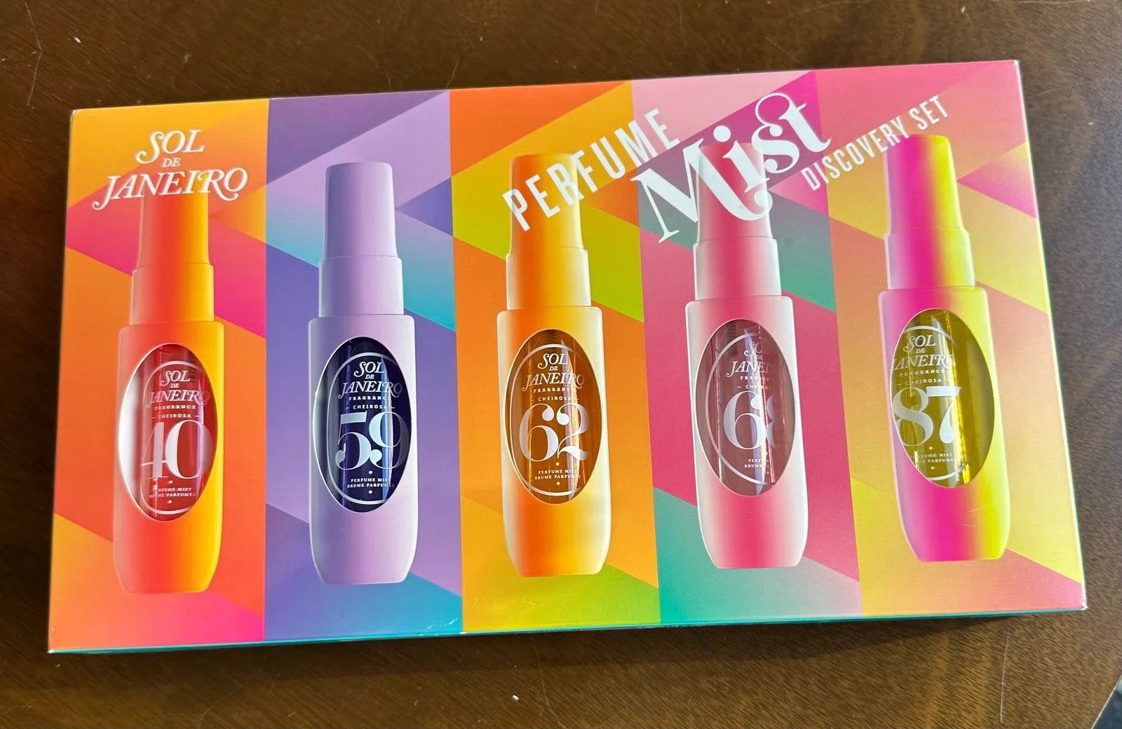 Brazilian Inspired Summer Scent Perfume Set 5 Piece Gift Set Tropical Beach Vacation Long Lasting Body Mist & Oil Mist