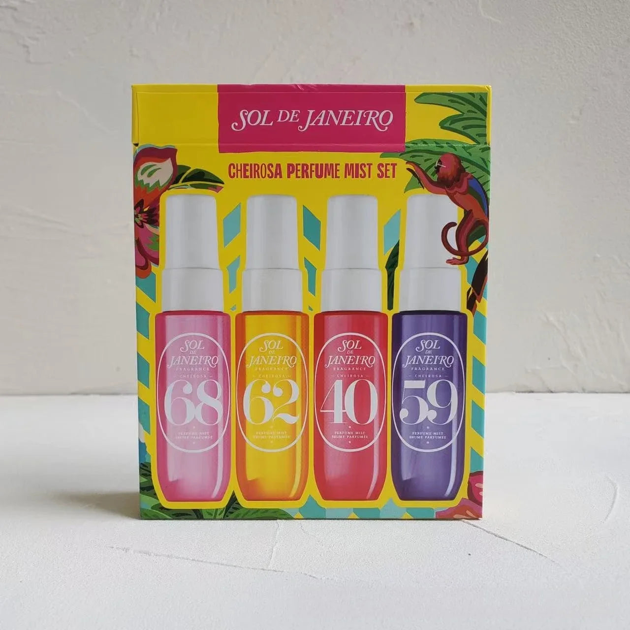 Brazilian Inspired Summer Scent Perfume Set 5 Piece Gift Set Tropical Beach Vacation Long Lasting Body Mist & Oil Mist